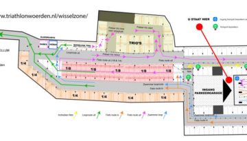 Wisselzone Triathlon Woerden parkeergarage Castellum Wisselzone Triathlon Woerden parkeergarage Castellum