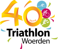 Jubileumlogo Triathlon Woerden 40e editie 2026 Jubileumlogo Triathlon Woerden 40e editie 2026